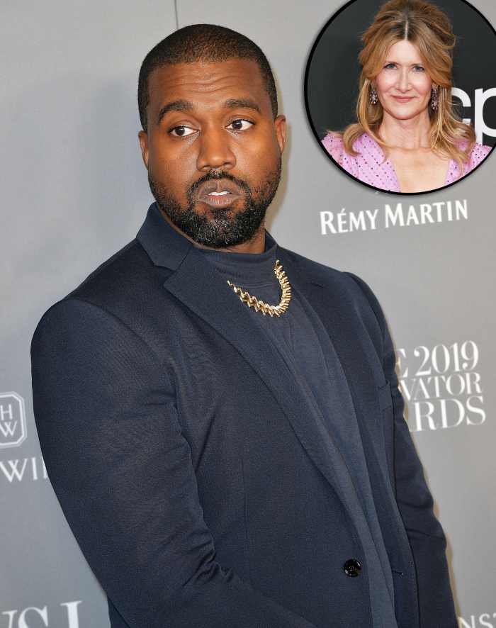 Laura Dern Reacts to Kanye West Wearing a Shirt With Her On It