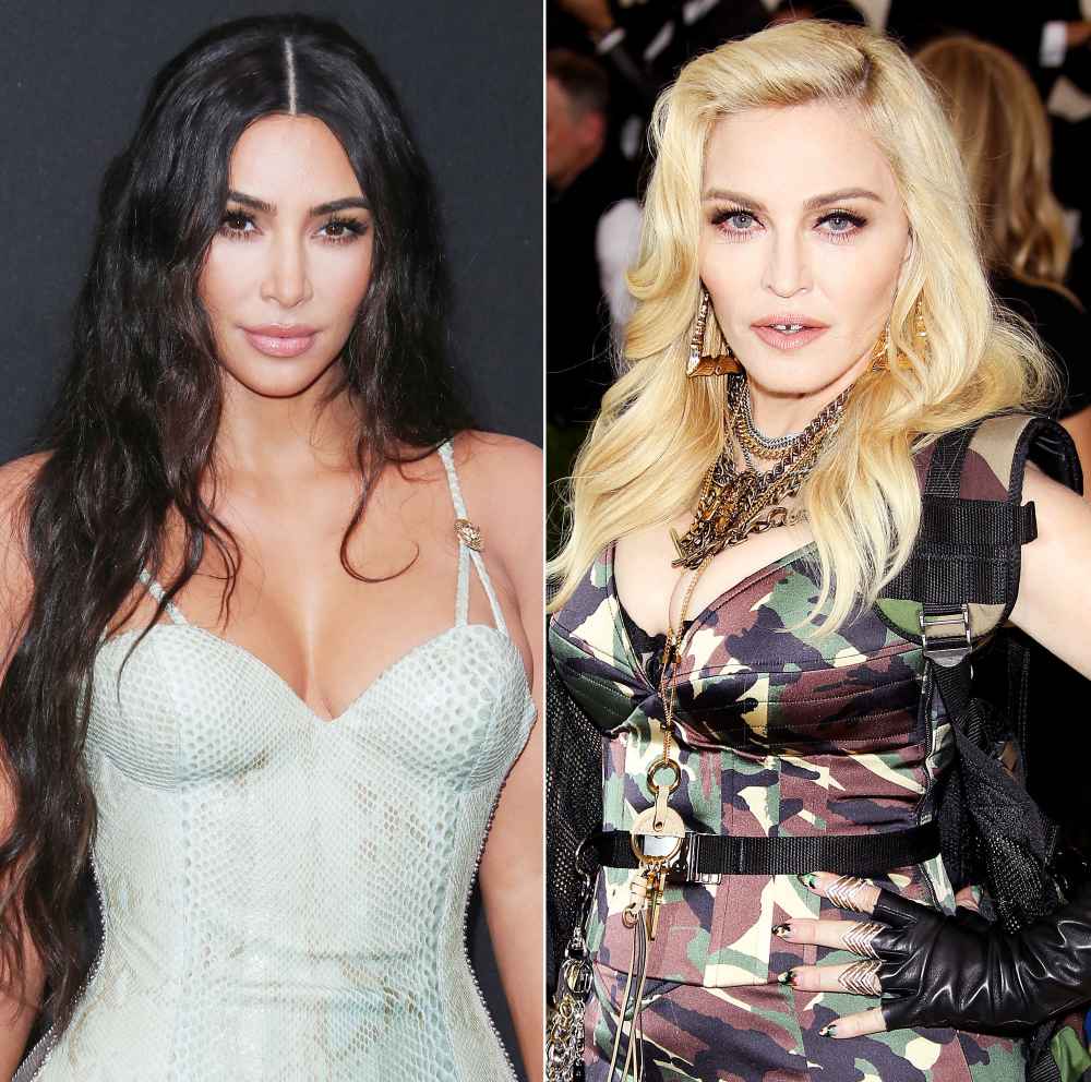 Kim Kardashian Goves Madonna Beauty Advice Mid-Concert