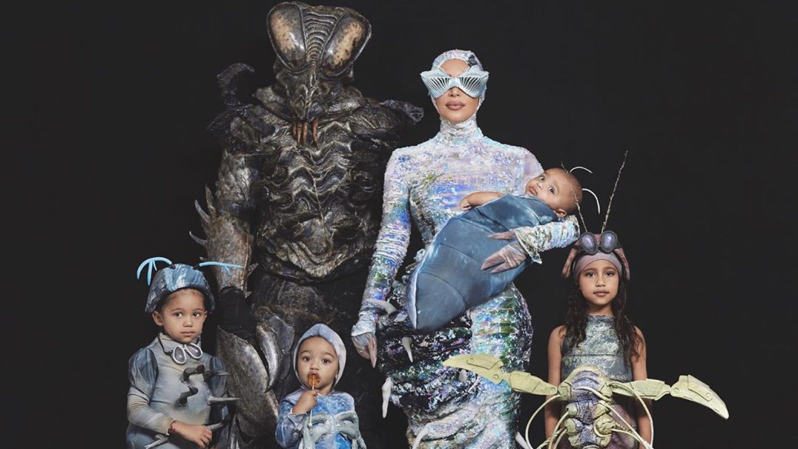 Kim Kardashian Shares Belated Family Halloween Costumes: ‘West Worms,’ 'Sing'