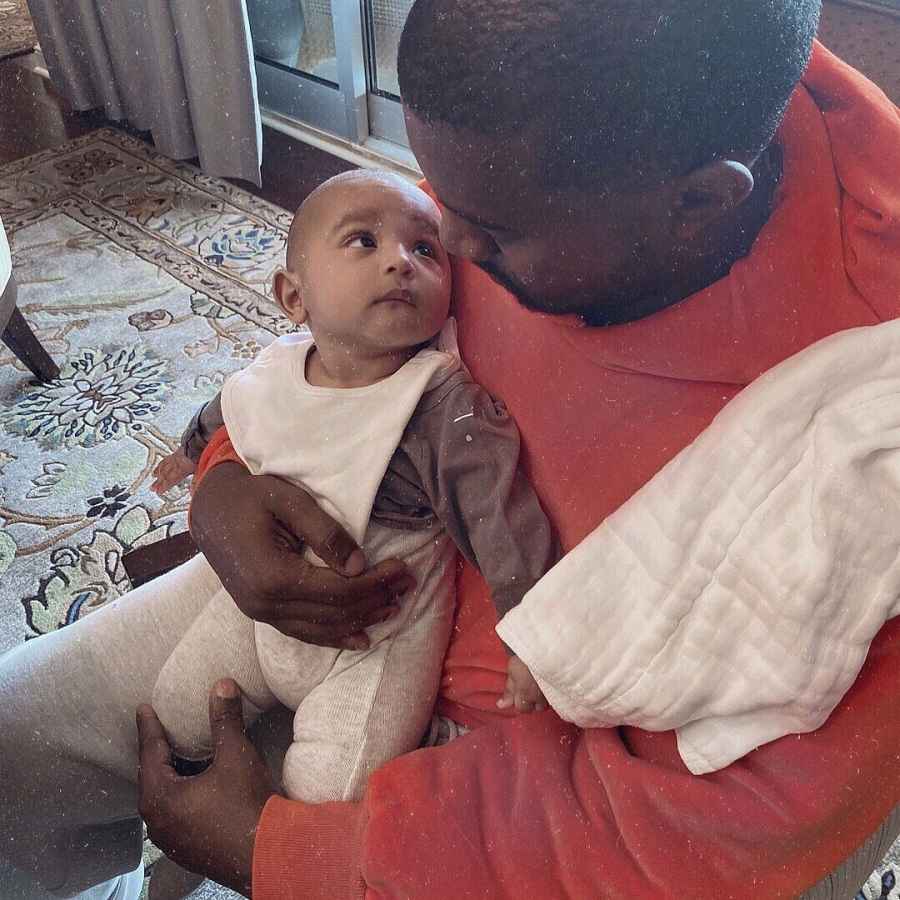 Kim Kardashian West Instagram Kanye West and Psalm West How Celebrity Babies Celebrated Their 1st Thanksgiving