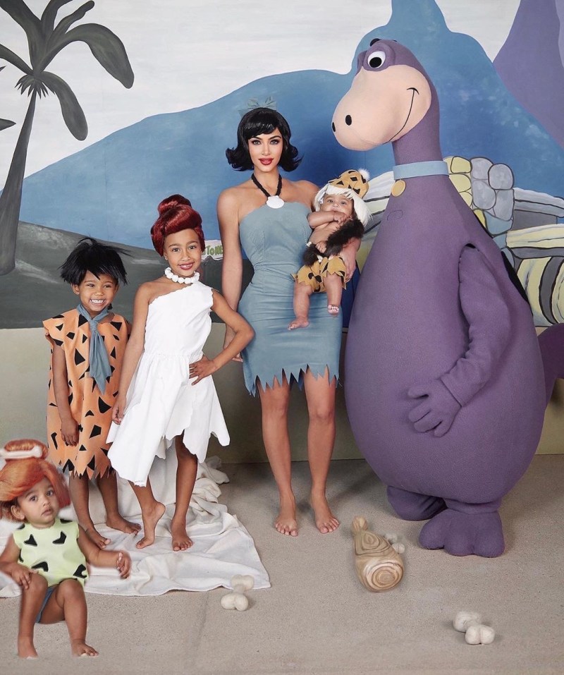 https://www.usmagazine.com/wp content/uploads/2019/11/Kim Kardashian and Kids Dress Up as Flintstone Family Halloween 2019