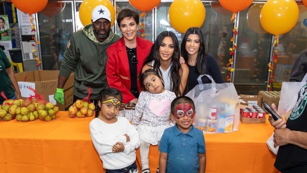 Kim-and-Kourtney-Kardashian,-Kris-Jenner-Volunteer-at-Food-Bank