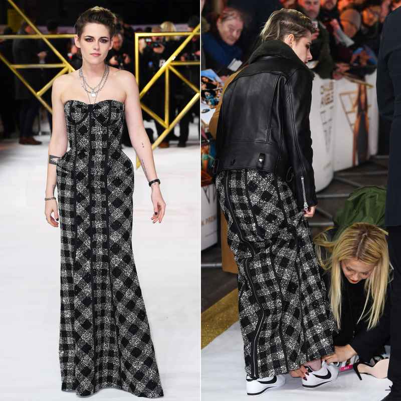 Kristen Stewart Changes Into Sneakers On the Red Carpet