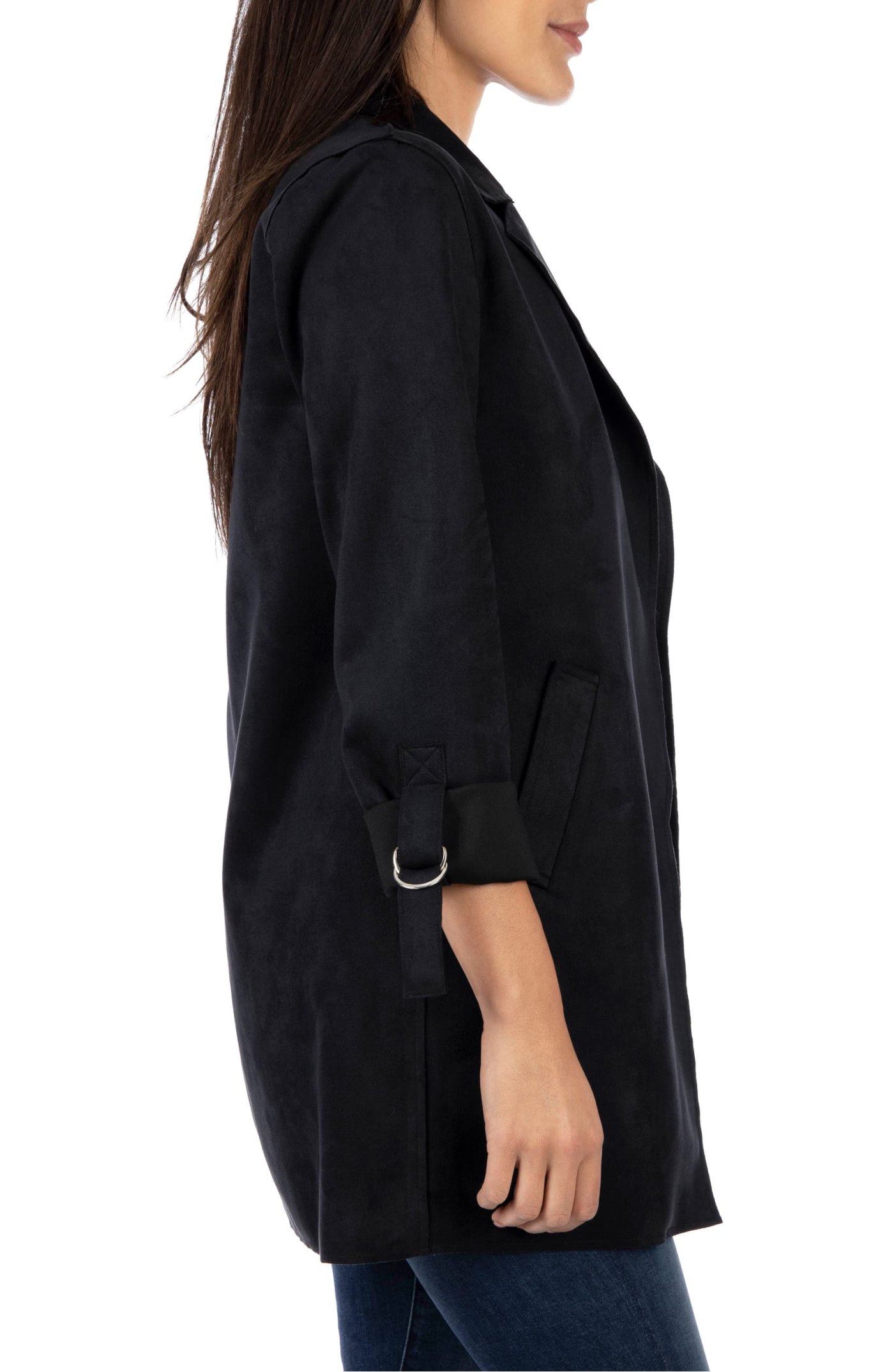 This Faux Suede Jacket Is an Edgy Take On the Standard Blazer