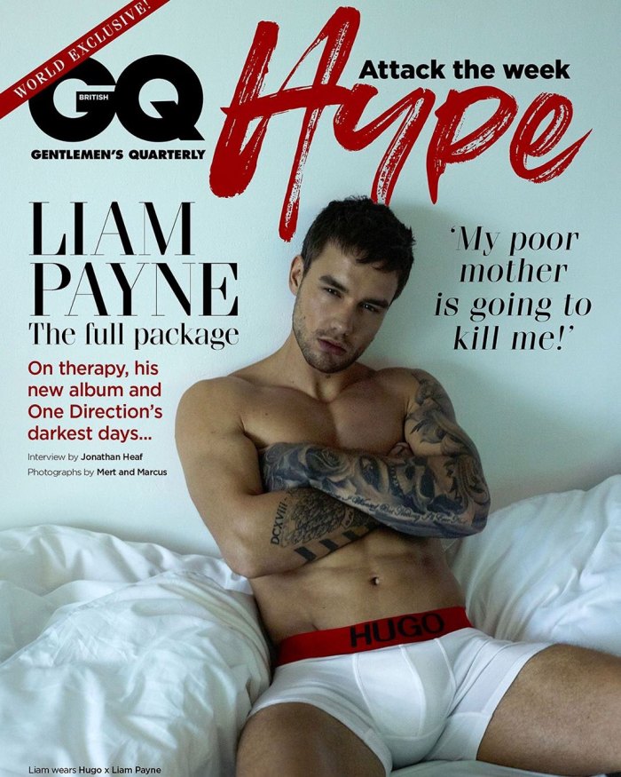 Liam Payne British GQ Cover Instagram Underwear Hugo