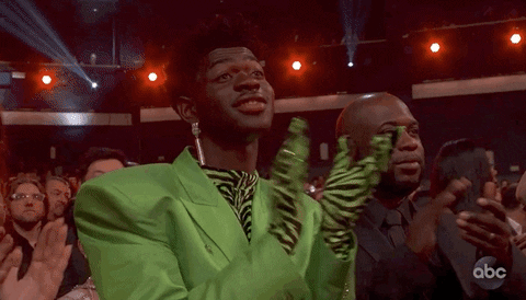 Giphy Lil Nas X Clapping AMAs What You Didn’t See on TV