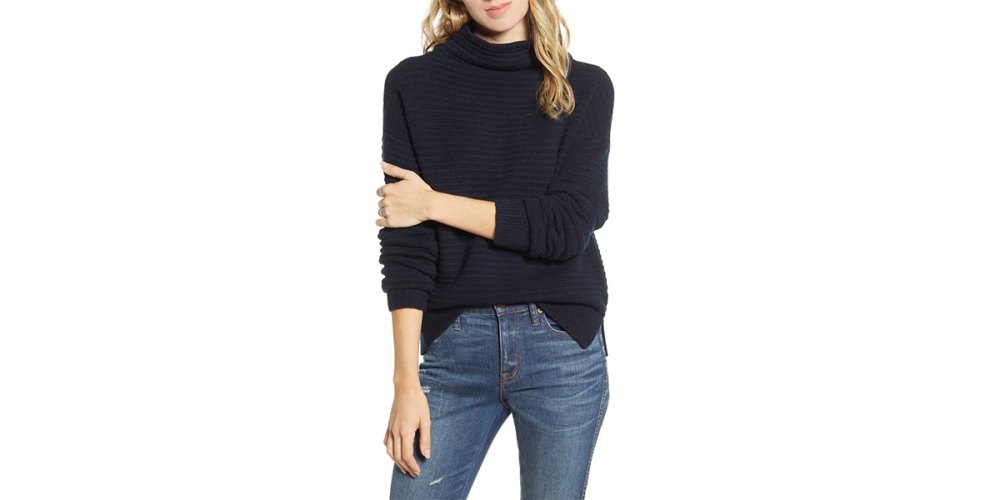 Madwell Belmont Mock Neck Sweater