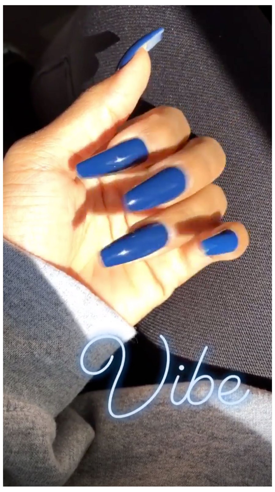 Malika Haqq Instagram Blue Nails Gender Reveal