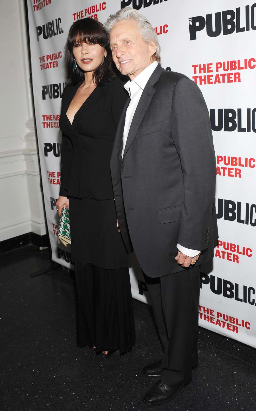 Michael-Douglas-and-Catherine-Zeta-Jones April-2014-reconcile-red-carpet-debut