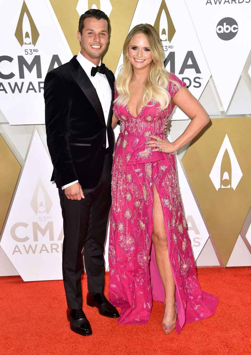 Miranda Lambert and Brendan Mcloughlin PDA Arrival Red Carpet 2019 CMA Awards