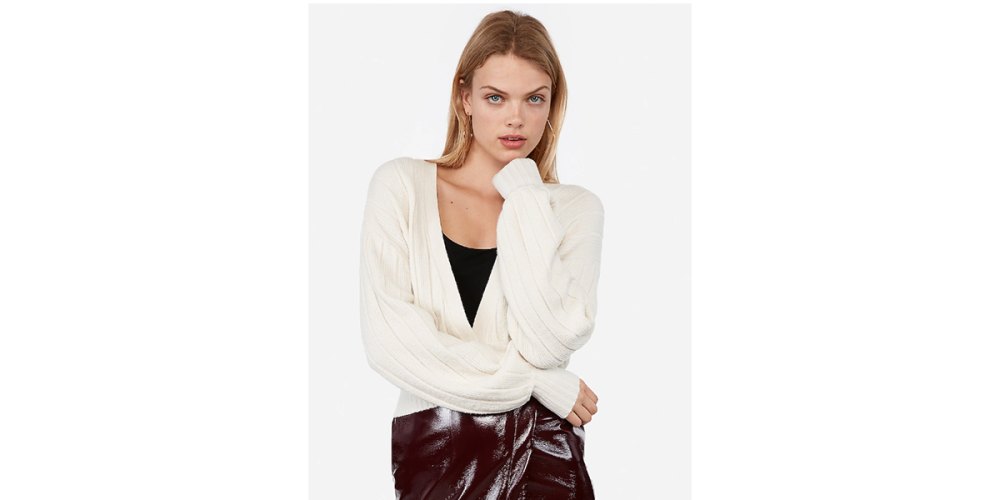 Express-Ribbed-Button-Front-Cardigan