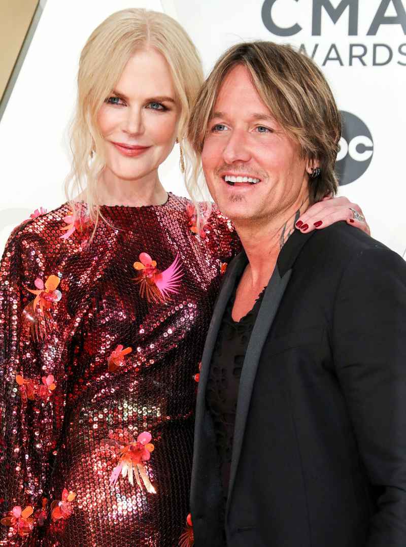 Nicole Kidman and Keith Urban PDA Arrival Red Carpet 2019 CMA Awards
