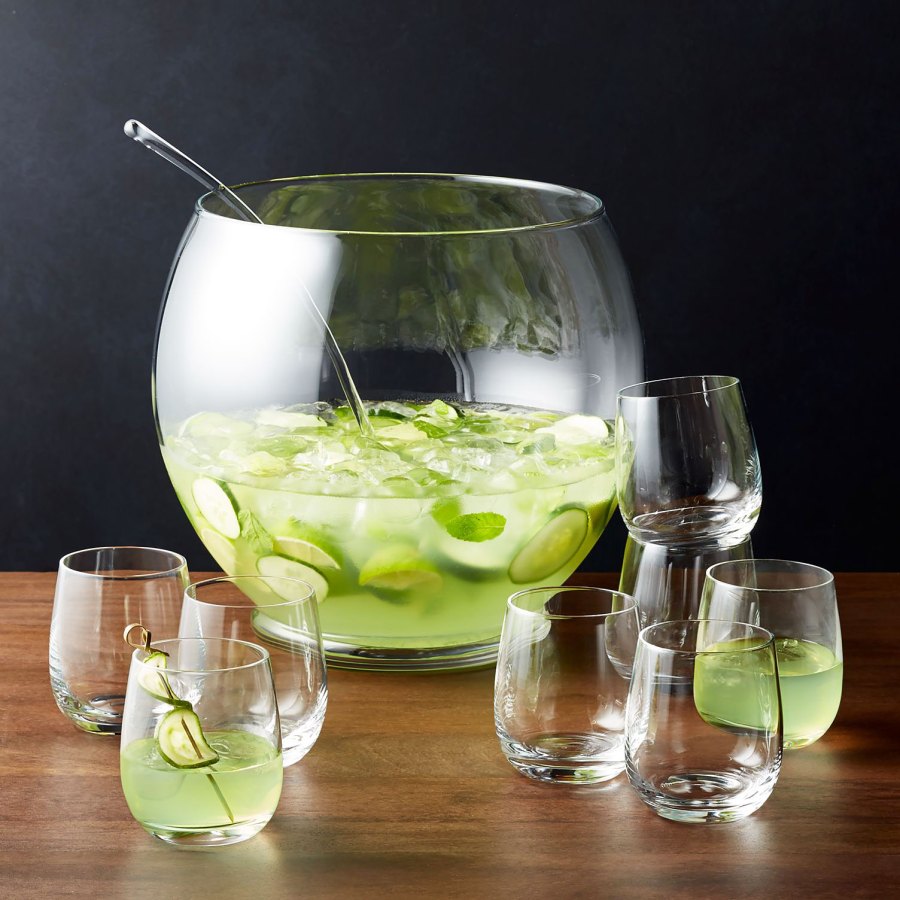 Oregon Punch Bowl 10-Piece Set Crate and Barrel