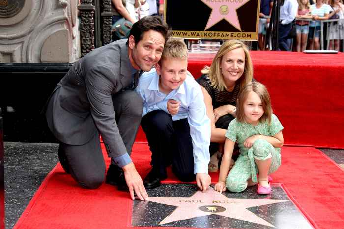 Paul Rudd with wife Julie, son Jack and daughter Darby