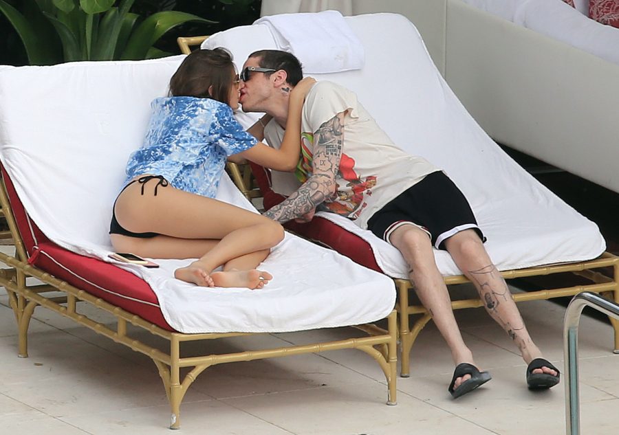 Pete Davidson and Girlfriend Kaia Gerber Get Hot and Heavy, Make Out in Miami