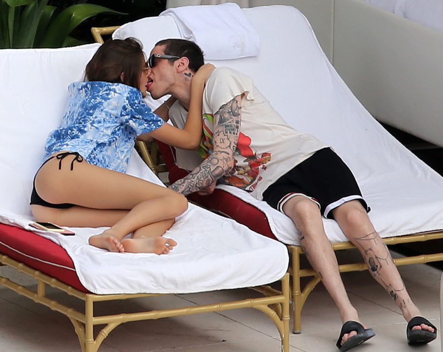 Pete Davidson and Girlfriend Kaia Gerber Get Hot and Heavy, Make Out in Miami
