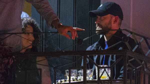 Pics of Justin Timberlake Holding Hands With Costar Alisha Wainwright