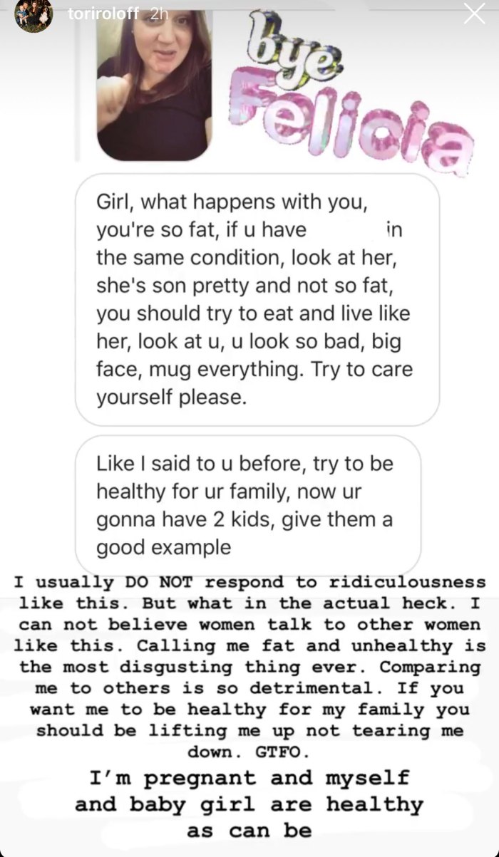Pregnant Tori Roloff Hits Back at Troll Who Calls Her Fat and Unhealthy