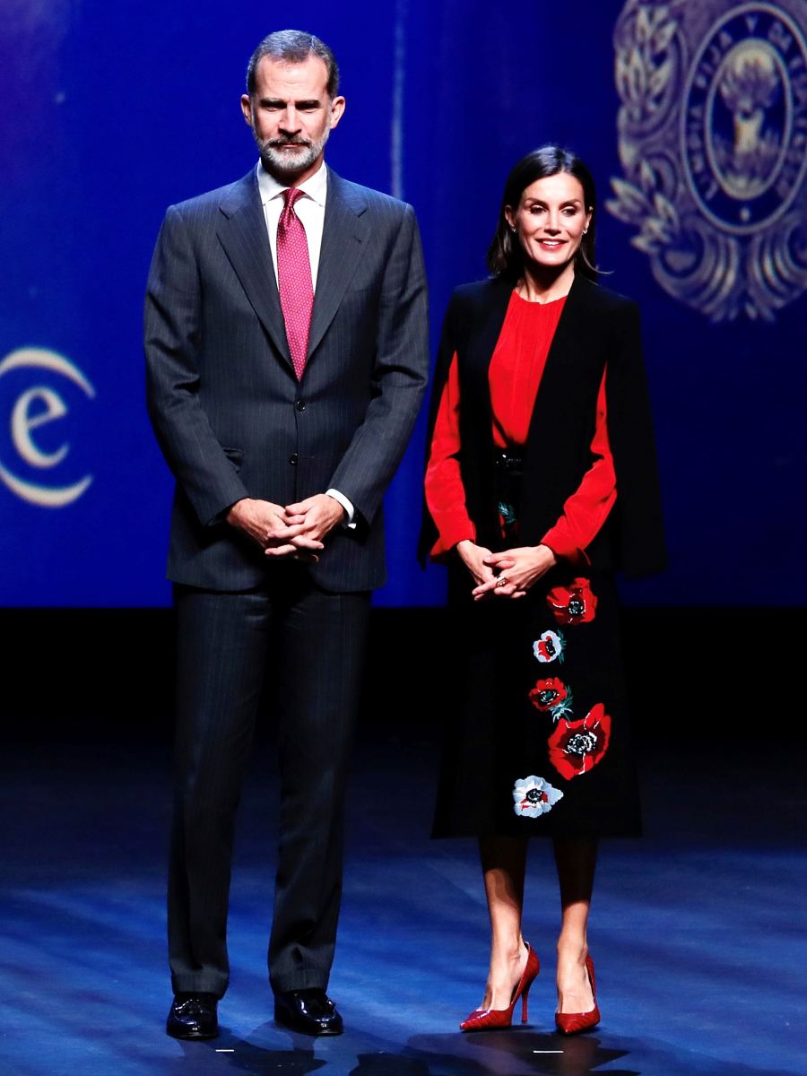 Queen Letizia Cape Blazer - November 8, 2019