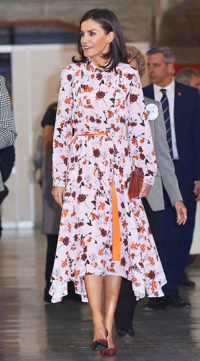 Queen Letizia Fall Florals November 19, 2019
