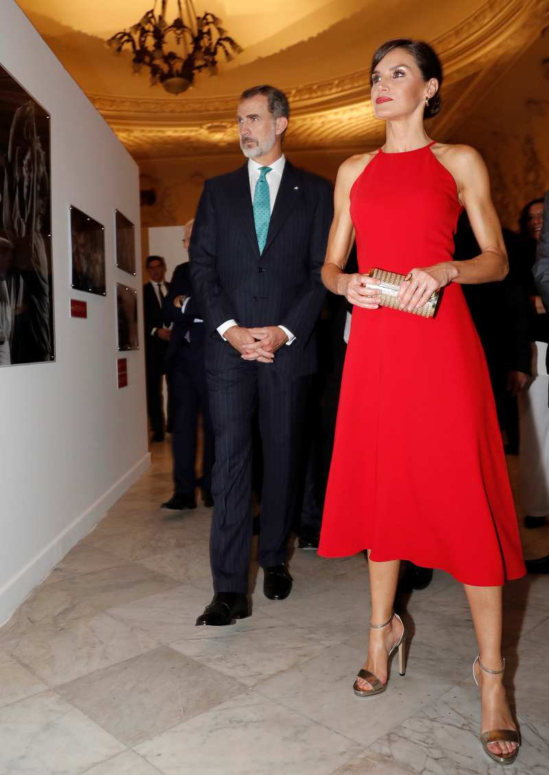 Queen Letizia Red Dress Evening Wear November 12, 2019