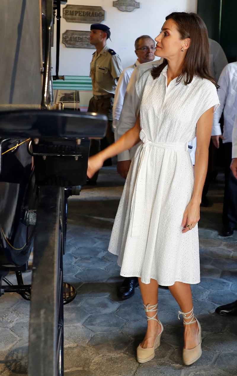 Queen Letizia White Dress November 13, 2019