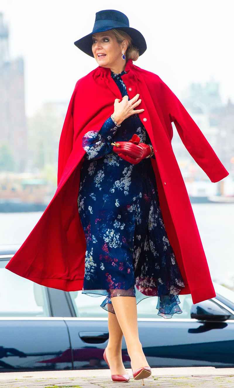 Queen Maxima Red Coat November 21, 2019