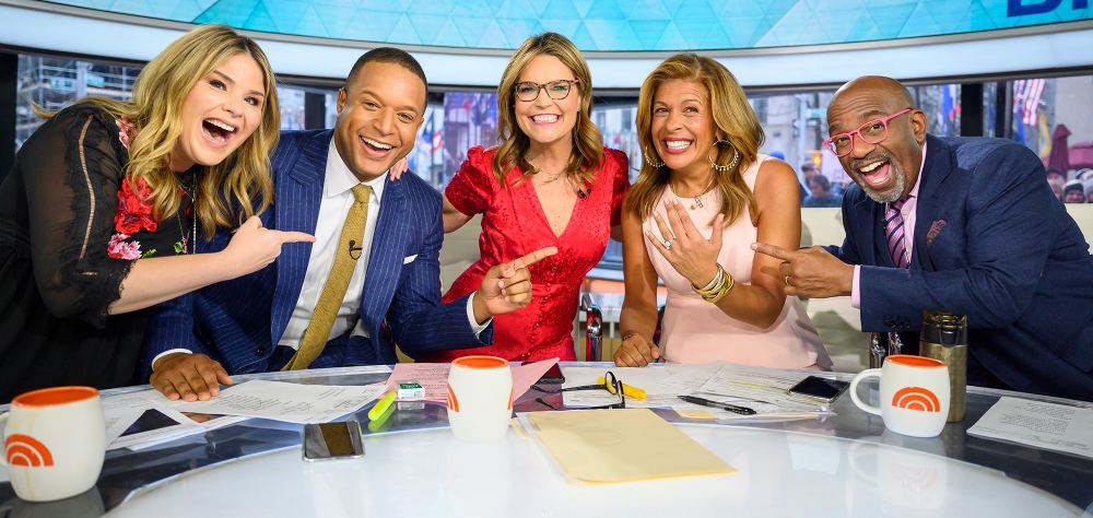 Savannah Guthrie, Jenna Bush Hager, Al Roker and Craig Melvin Hoda Kotb Engaged