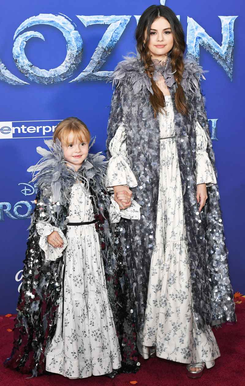 Selena Gomez Twins with Little Sister Gracie at the Frozen 2 Premiere
