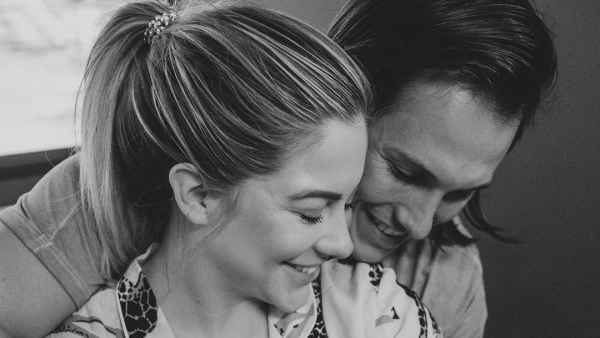 Shawn Johnson and Andrew East With Newborn Baby