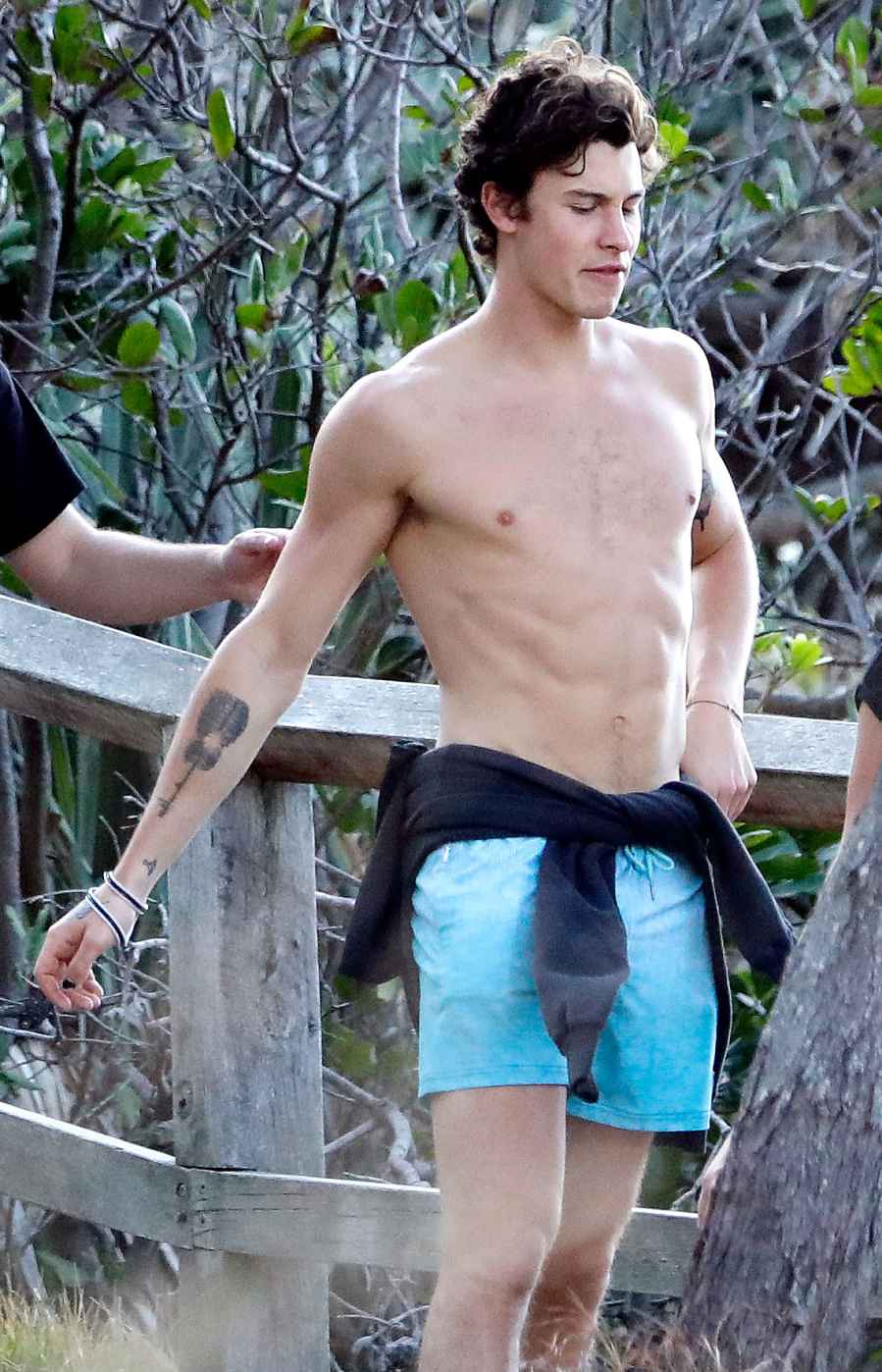 Shawn Mendes Goes Shirtless Australia Beach With Friends