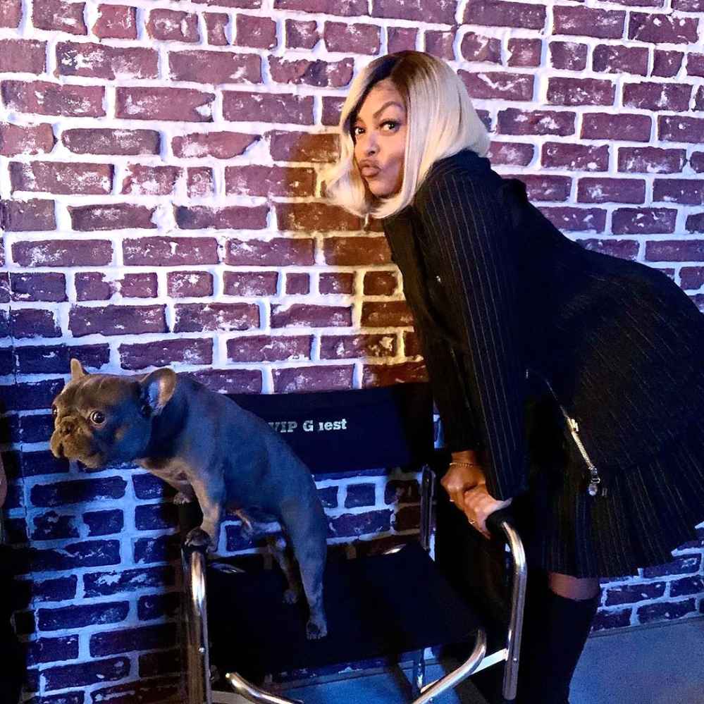 Taraji P Henson Takes Her Dog to Work on Set