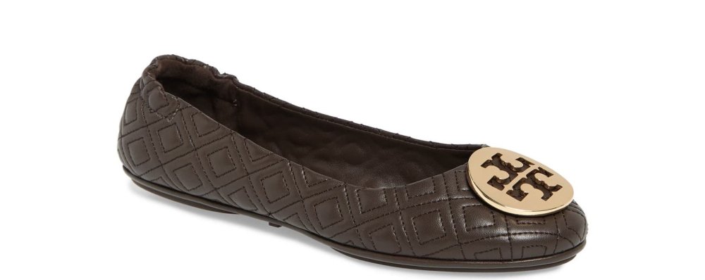 Tory Burch 'Minnie' Ballet Flat brown