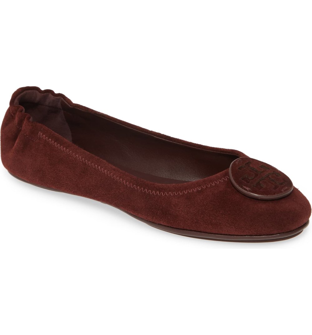 Tory Burch 'Minnie' Ballet Flat red