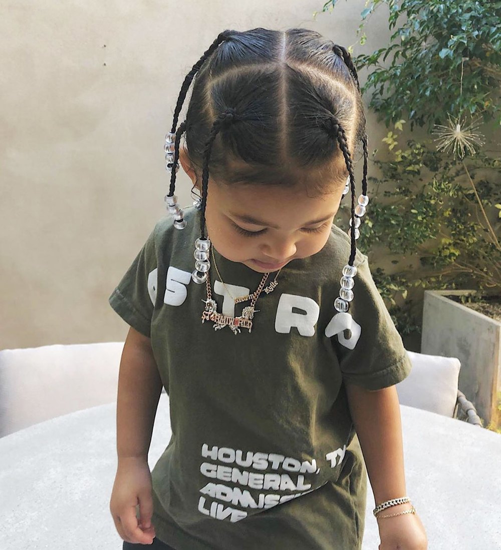 Travis Scott Stormi Webster "Daddy's Hair"