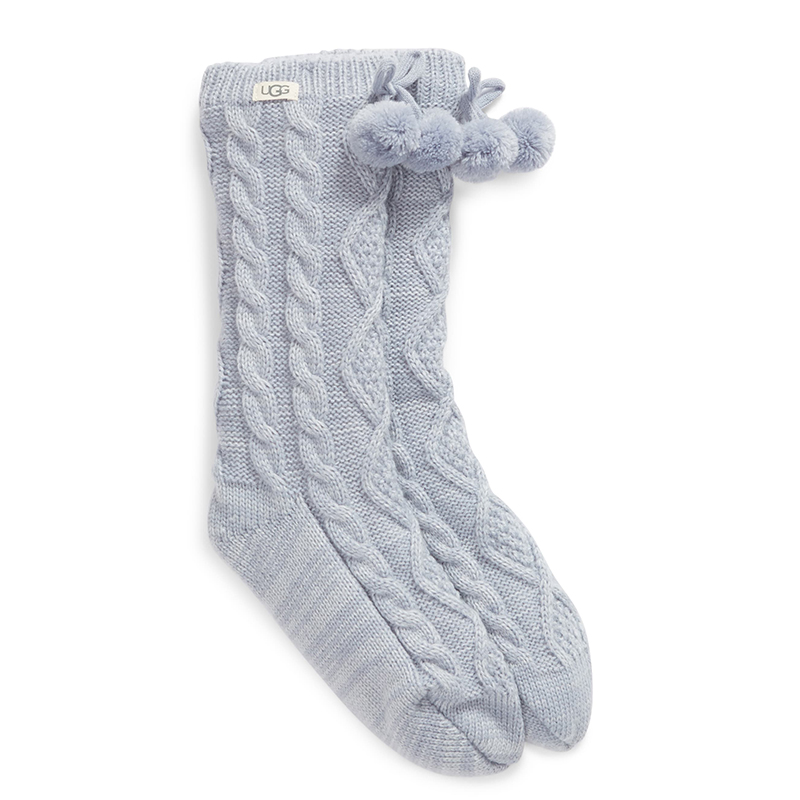 UGG Pom Pom Fleece Lined Socks (Fresh Air)