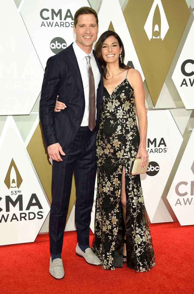 Walker Hayes, Laney Beville Hayes PDA Arrival Red Carpet 2019 CMA Awards