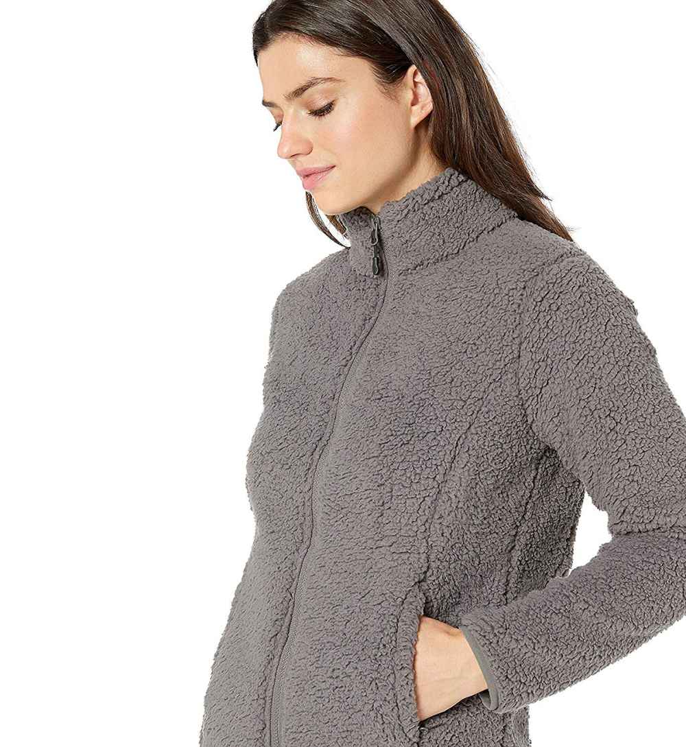 Amazon Essentials Women's Polar Fleece Lined Sherpa Full-Zip Jacket