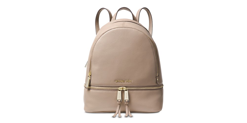 MICHAEL Michael Kors Rhea Zip Small Pebble Leather Backpack