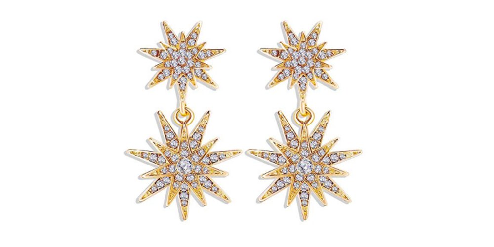 Starburst Dangle Drop Earrings
