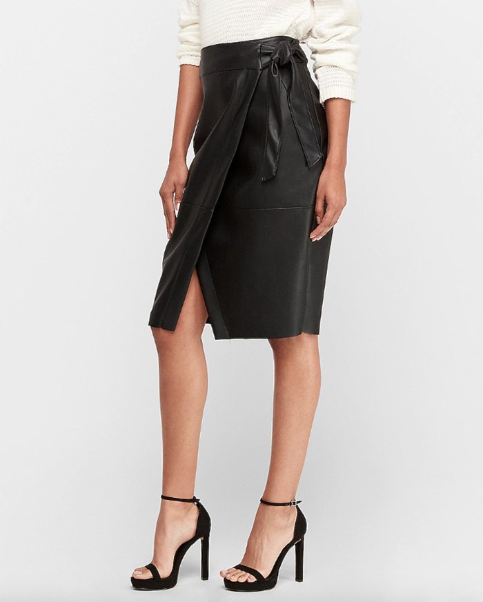 The Vegan Leather Express Skirt of Your Dreams Is Here