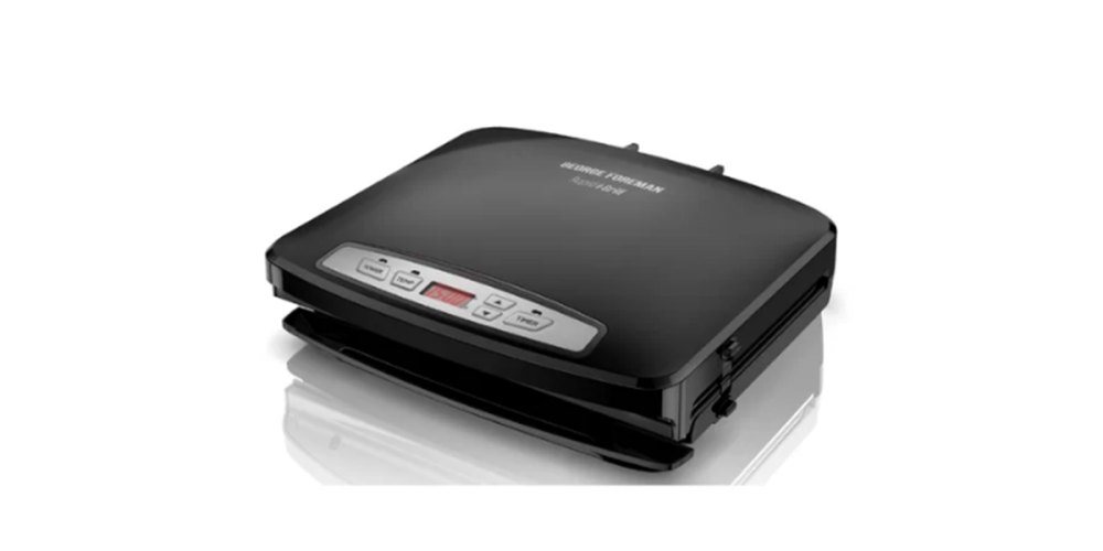 George Foreman Removable Plate Electric Indoor Grill and Panini Press