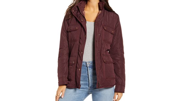 Thread & Supply Fleece Lined Quilted Utility Jacket