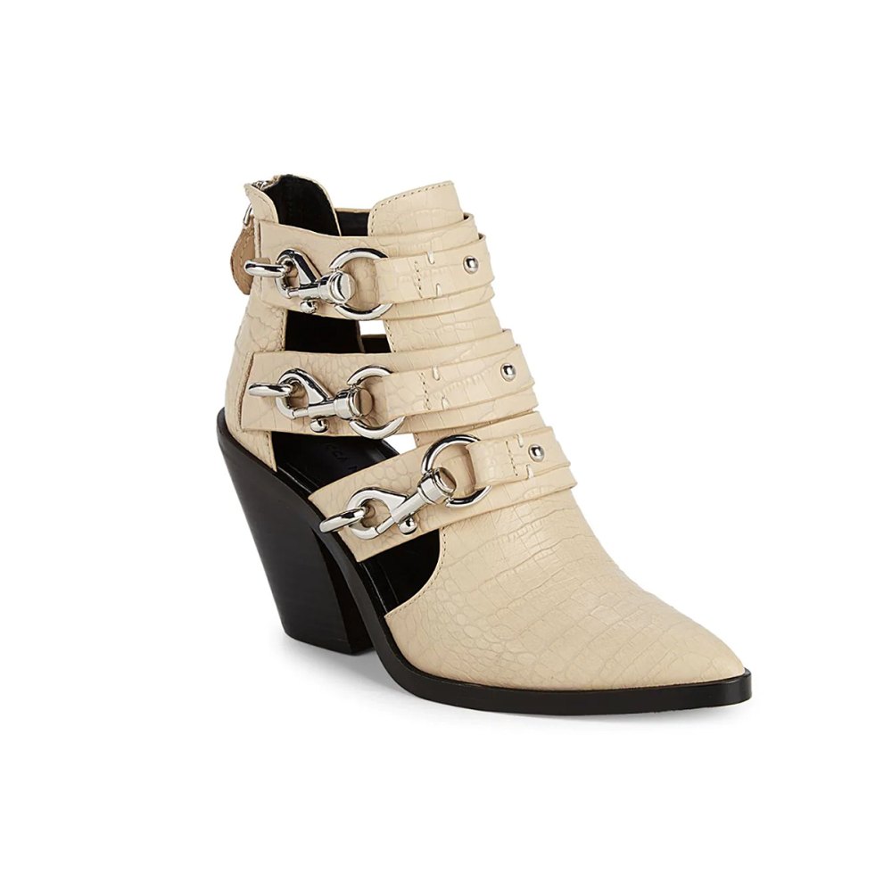 Rebecca Minkoff Seavie Cutout Clip Booties