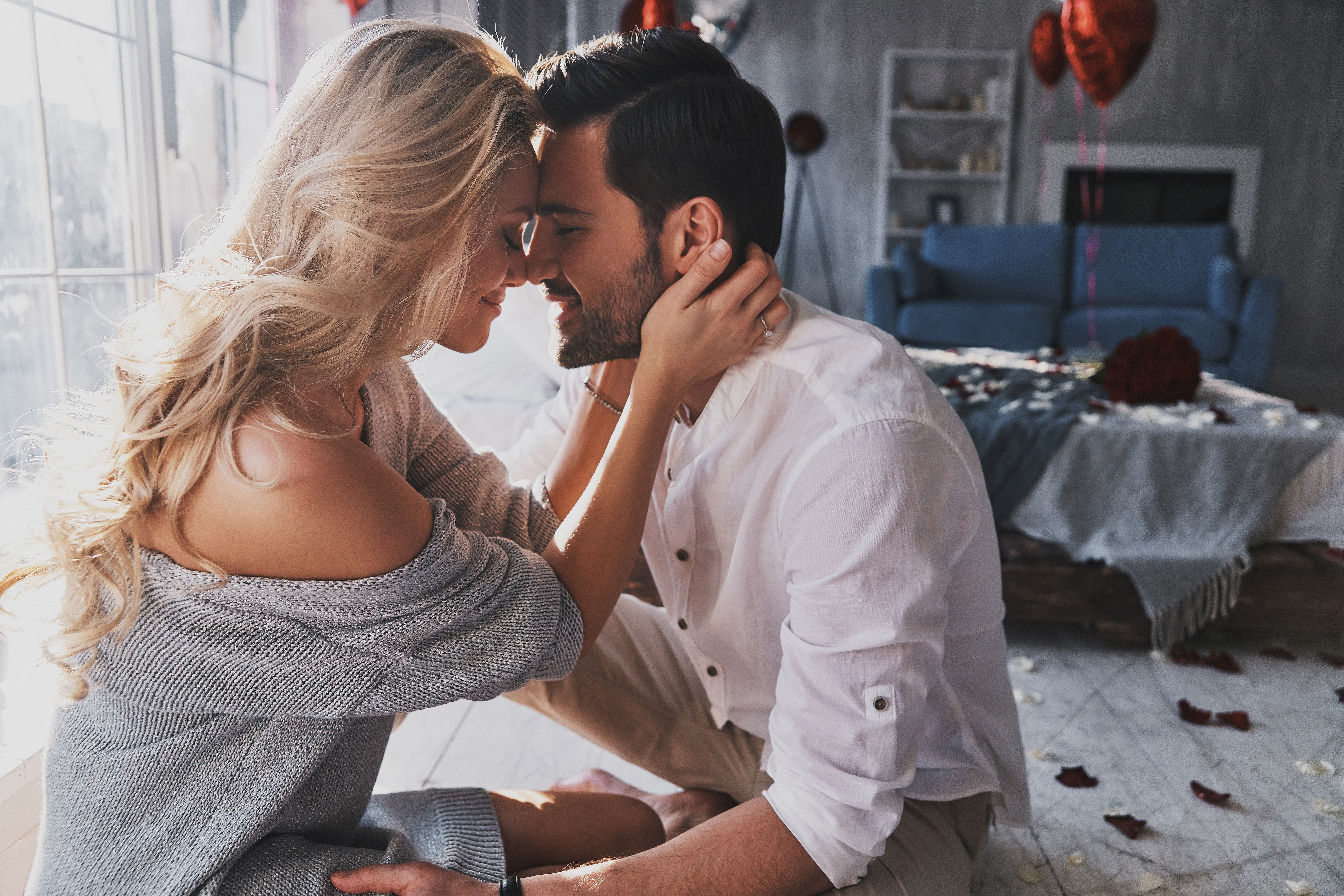 couple embracing