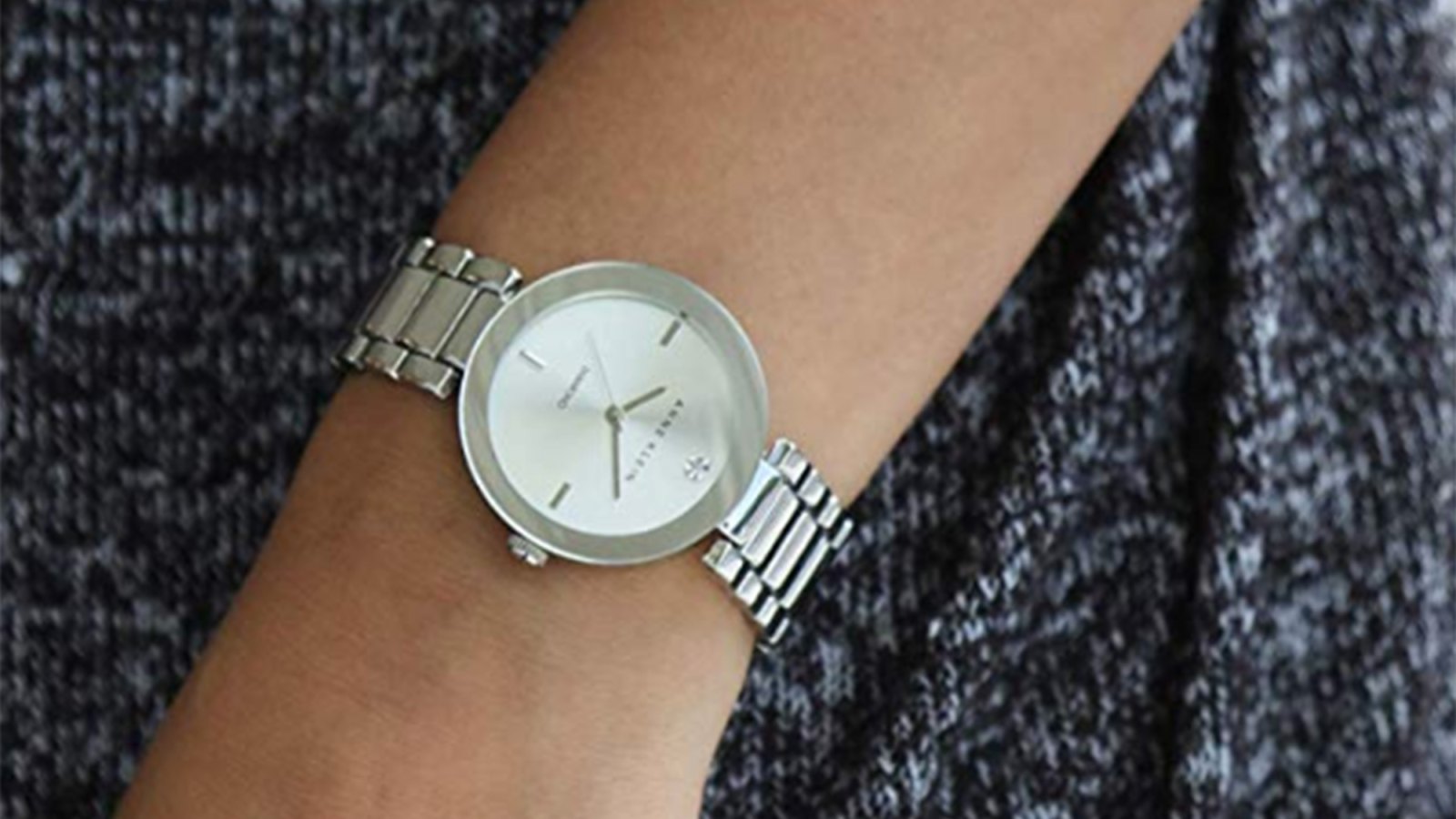 Anne Klein Women's Genuine Diamond Dial Bracelet Watch (Silver)