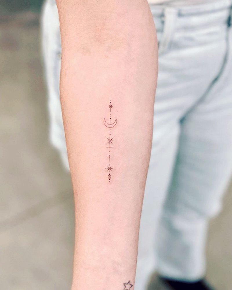Ashley Tisdale New Constellation Tattoo