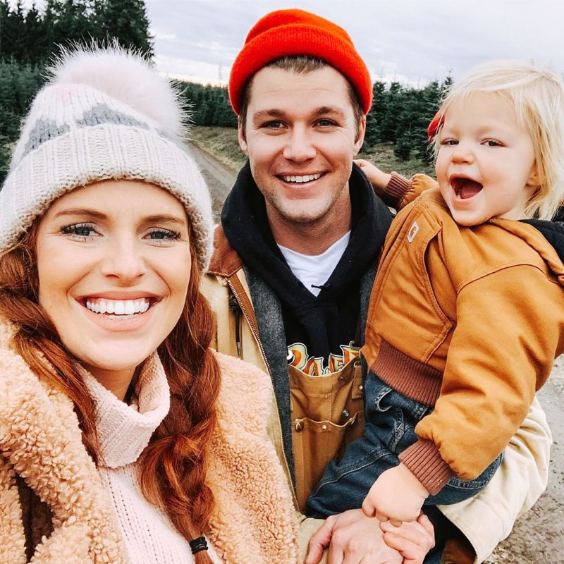 Audrey Roloff and Jeremy Roloff Picking Out Their Christmas Tree with Daughter Ember