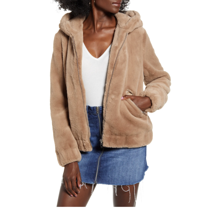The 21 Best Sherpa Jackets And Hoodies, Blank Nyc Faux Fur Coat