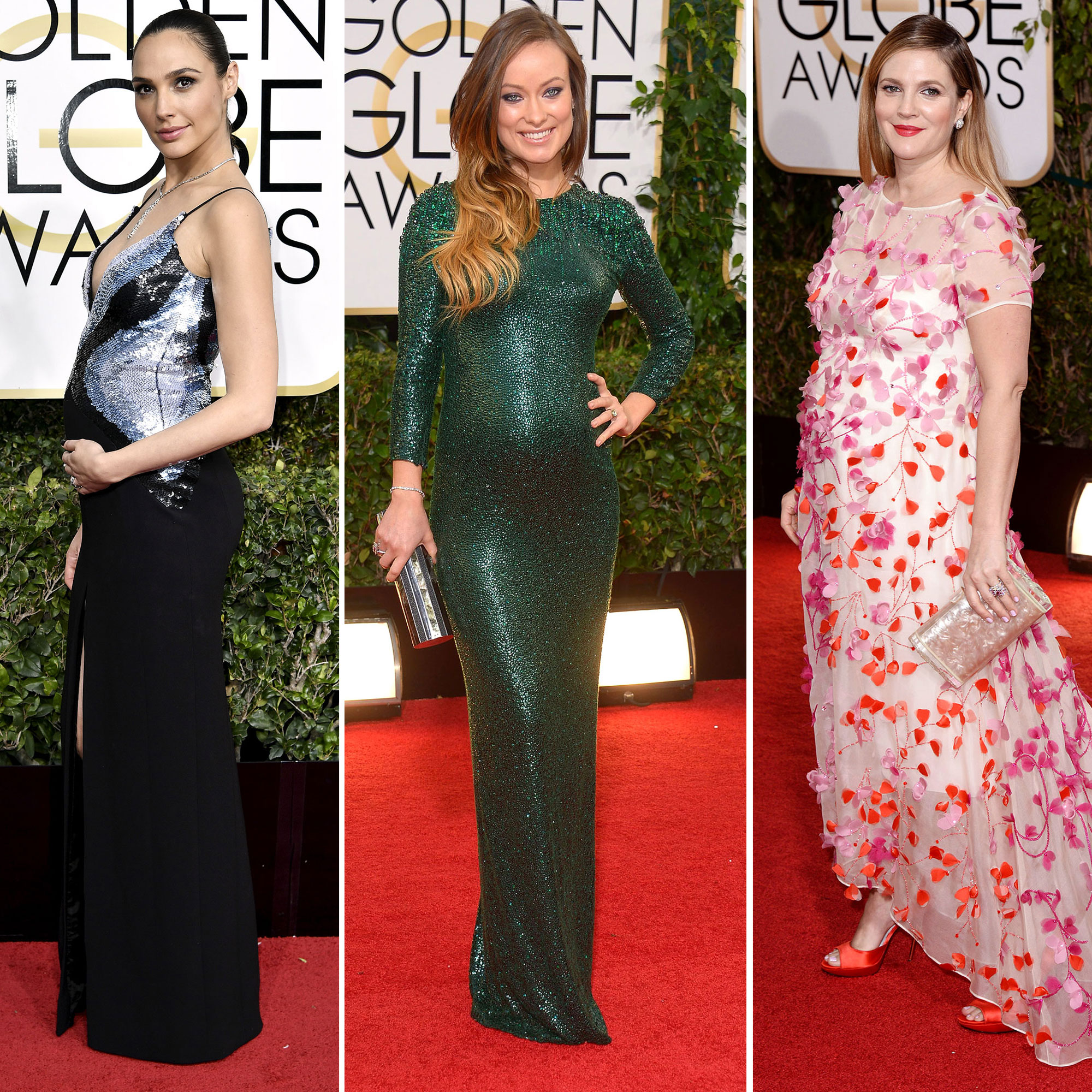Pregnant Stars Show Baby Bumps At Golden Globes Pics